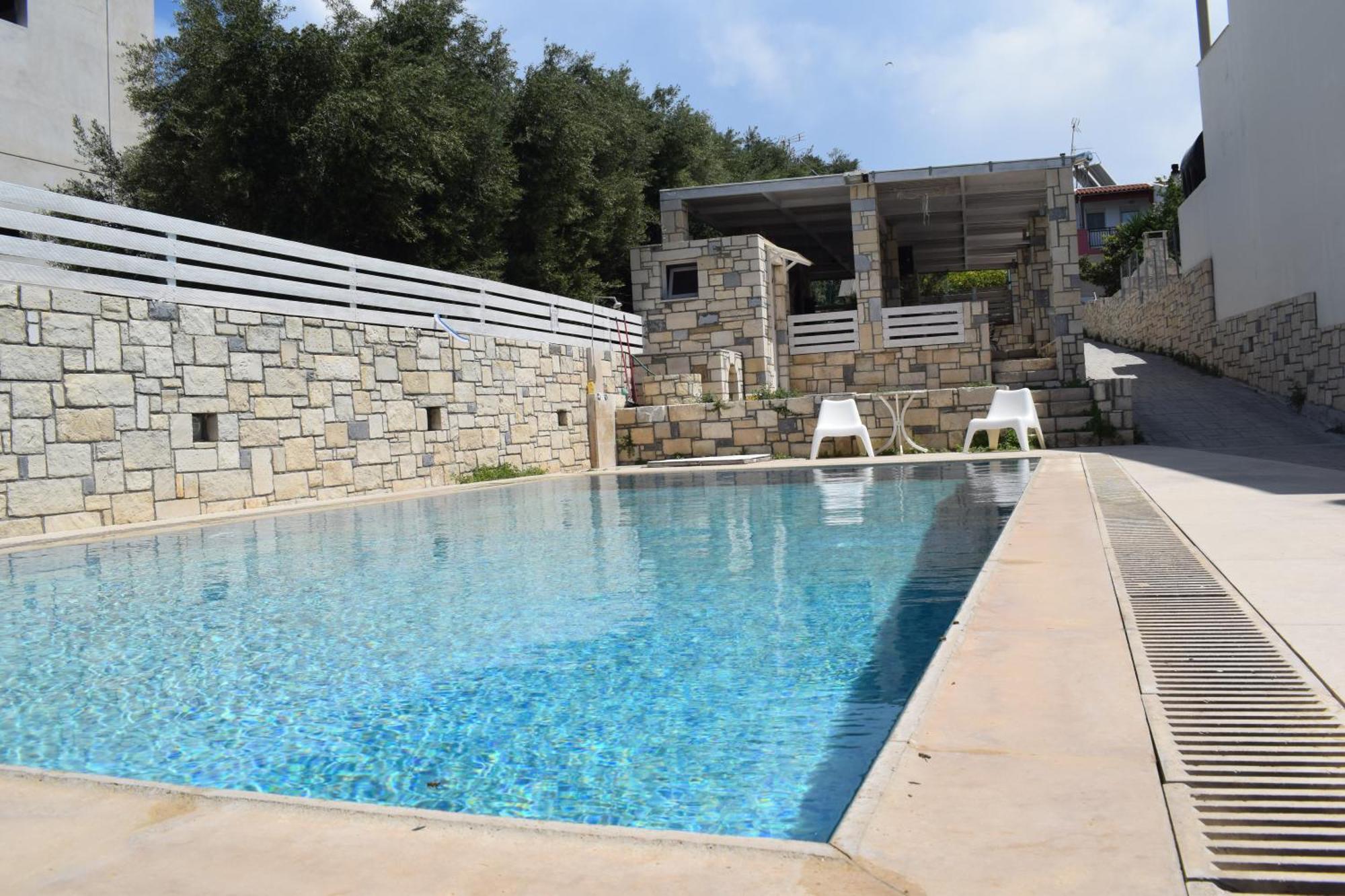 Aquarock Villa With Private Pool Prassás 외부 사진
